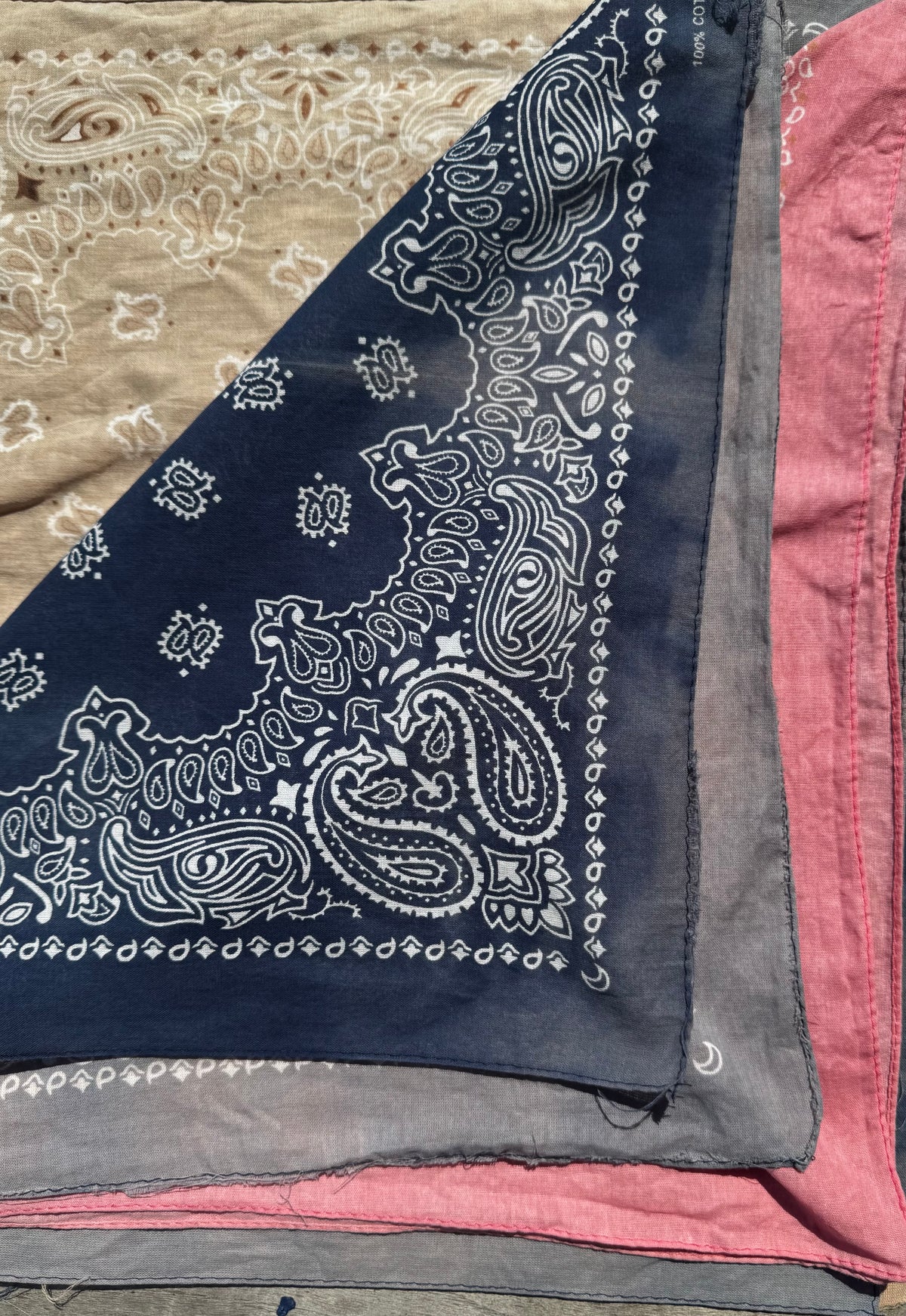 Distressed Bandana - Washed Navy