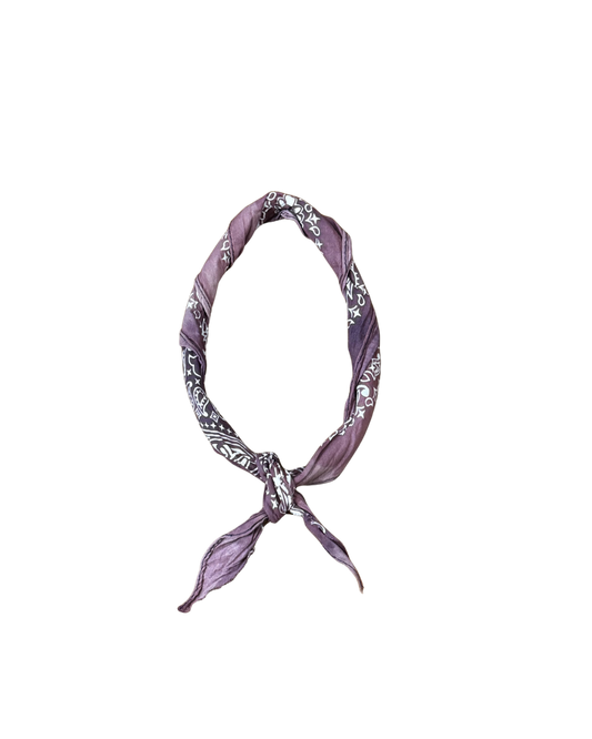 Distressed Bandana - Violet Smoke