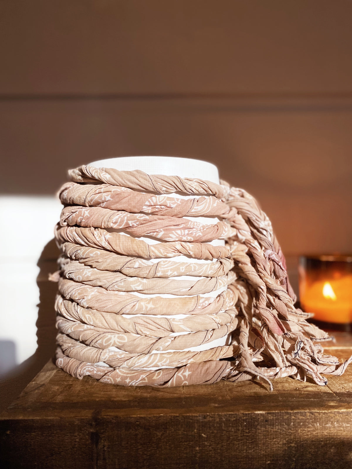 Distressed Bandana - Nude