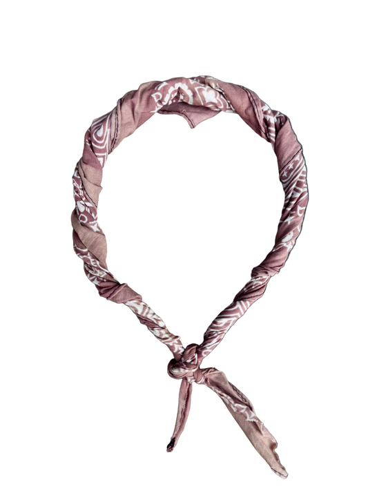 Distressed Bandana - Dusty Rose